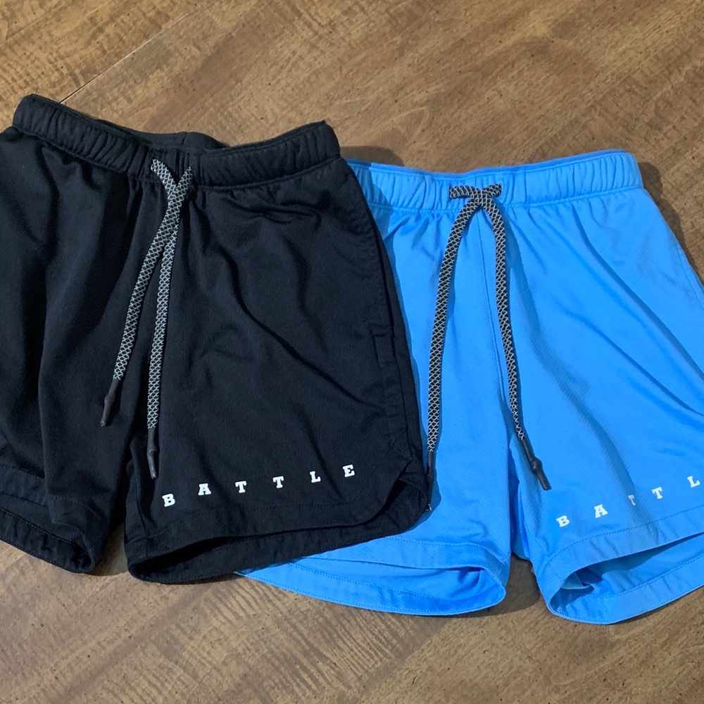 Kids Bottoms Shorts - Black and Blue bundle